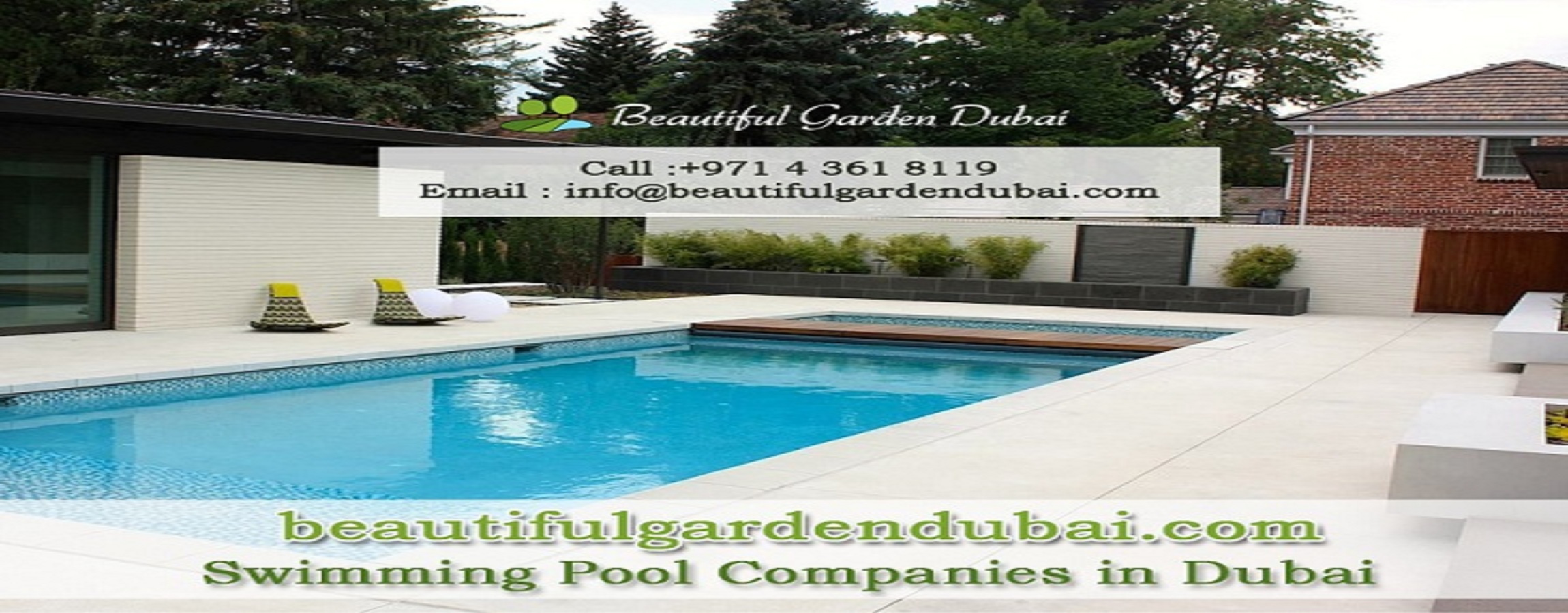 Swimming pool companies in Dubai, swimming pool contractors in Dubai, landscape maintenance companie