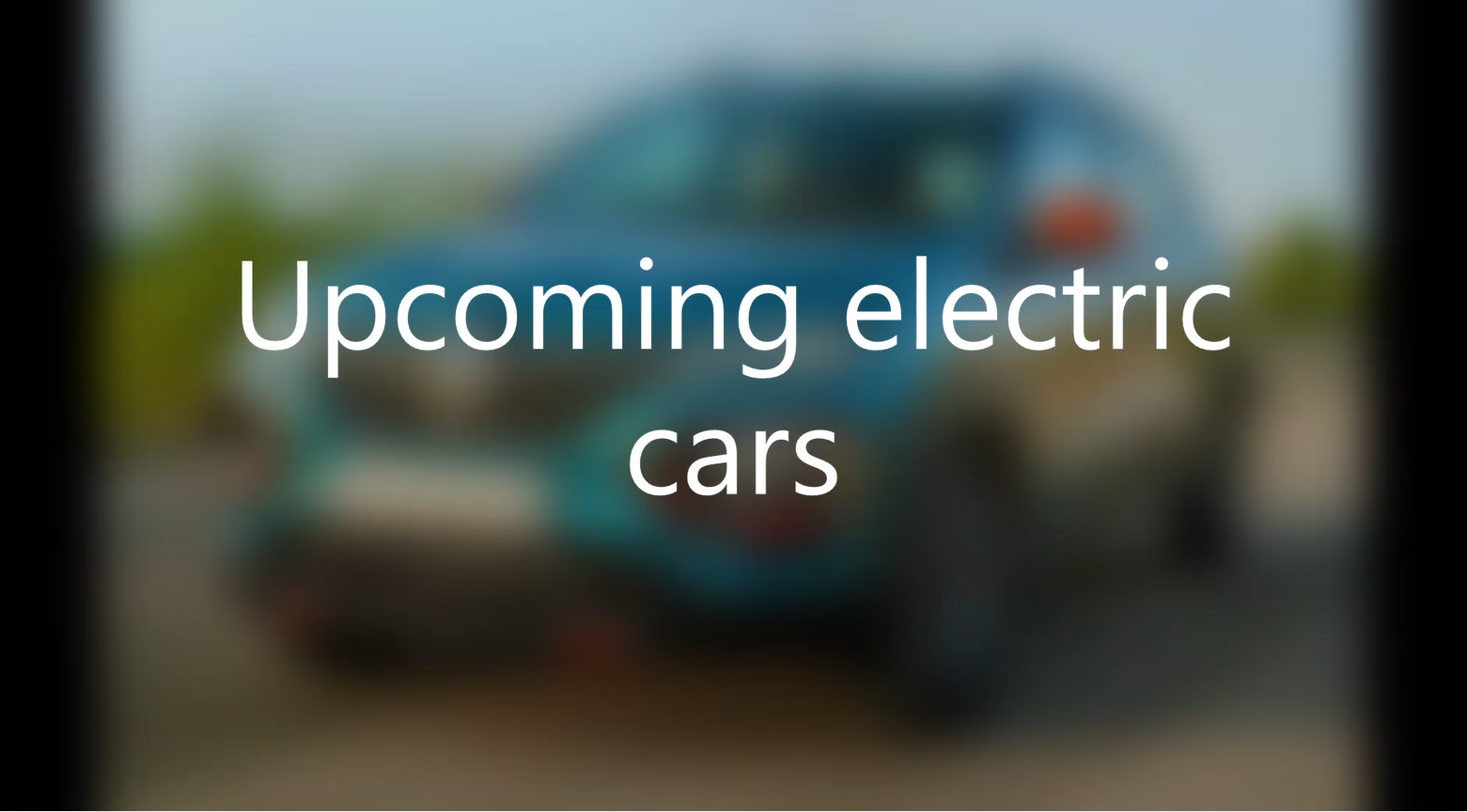 upcoming electric cars