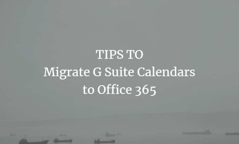 migrate google workspace calendar to office 365